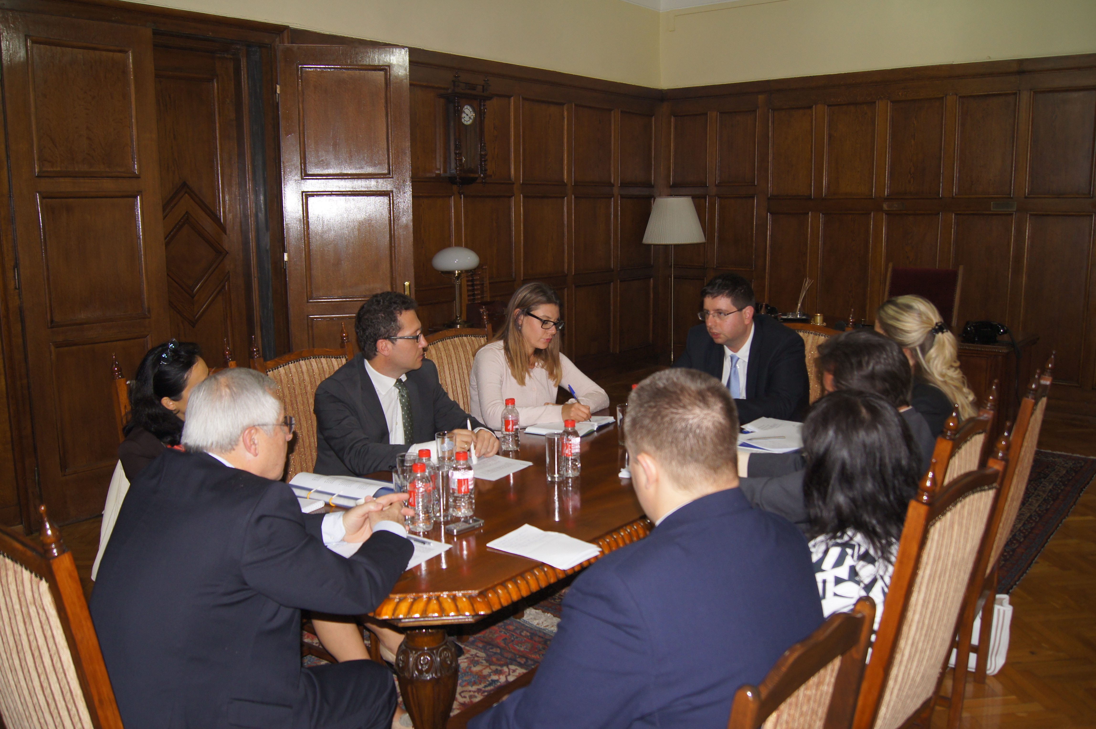 MINISTER OF FINANCE PETAR CHOBANOV HAS MET EUROPEAN COMMISSION REPRESENTATIVES TO REVIEW OPAC PROGRESS