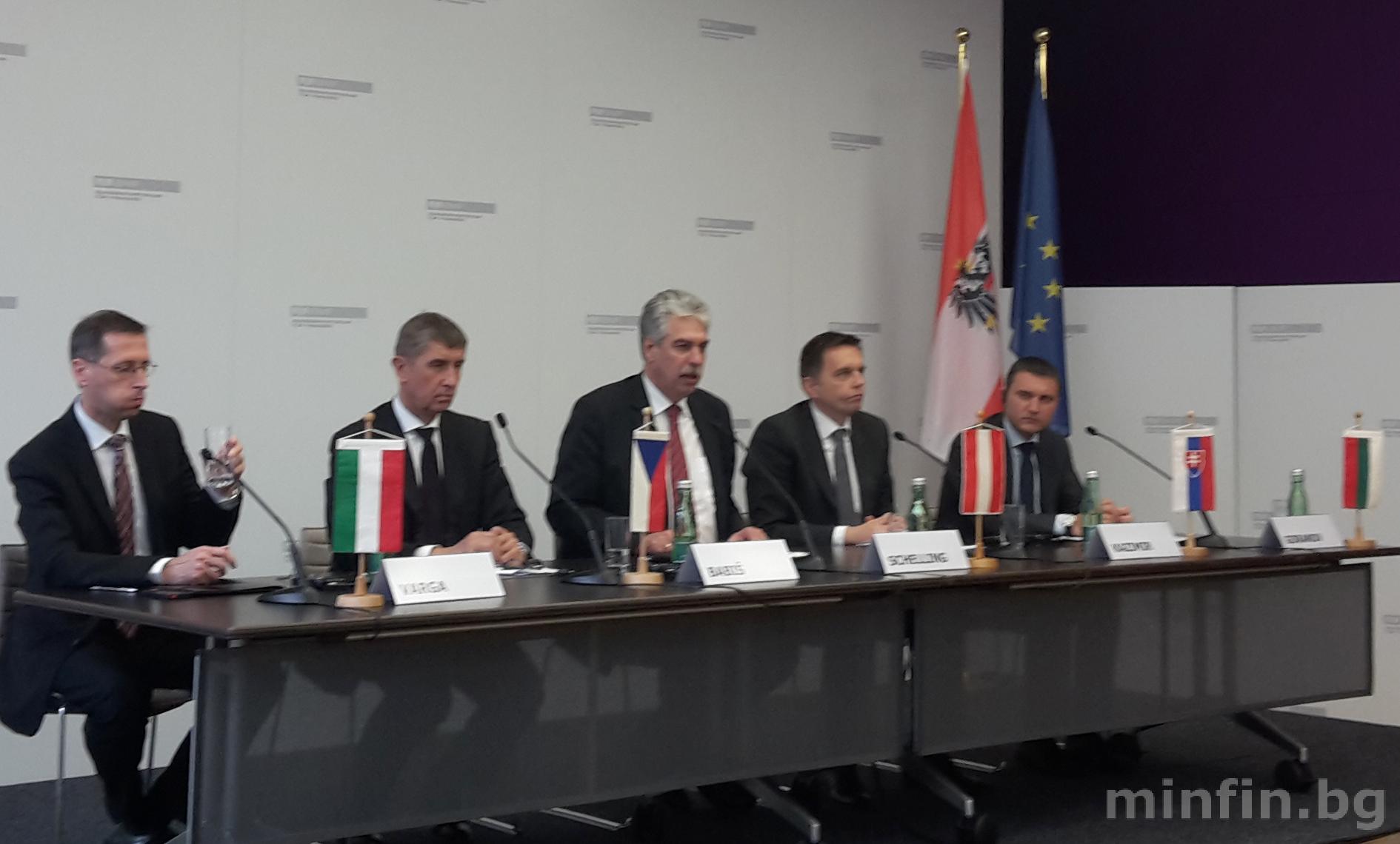 VLADISLAV GORANOV TAKES PART IN MEETING OF CENTRAL AND EASTERN EUROPEAN FINANCE MINISTERS IN VIENNA