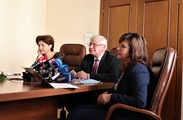 Press-conference of the Minister of Finance Kiril Ananiev and Deputy Minister of Finance Marinela Petrova