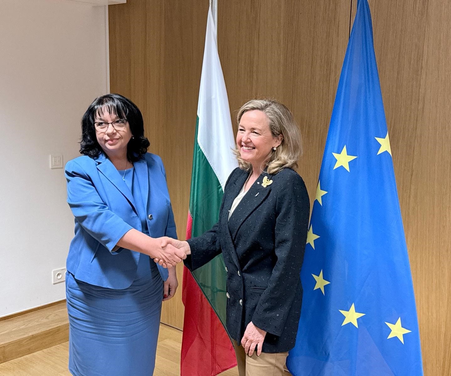 Minister Temenuzhka Petkova met with EIB President Nadia Calviño 